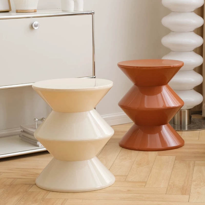 Unique Table Accessories - 클리어 디자인 커피 테이블 라운드 소형