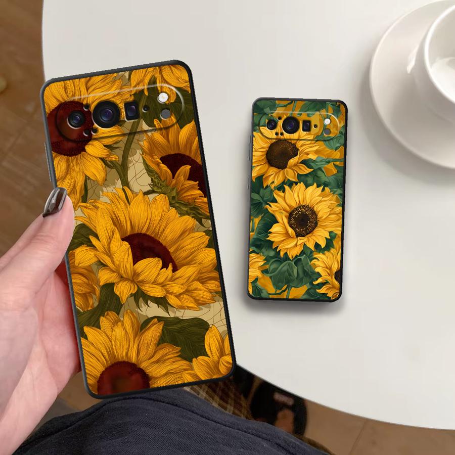 Google Pixel 9 Pro - 해바라기 바다 푼다 폰 커버 케이스