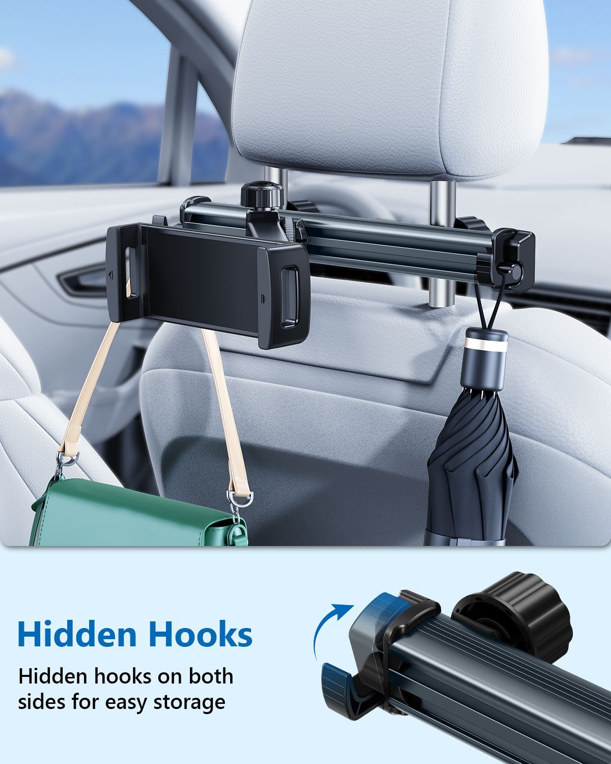 Hipacool 자동차 태블릿 홀더 스탠드 머리 받침  - Tablet Accessories Must Have 리뷰 및 가격
