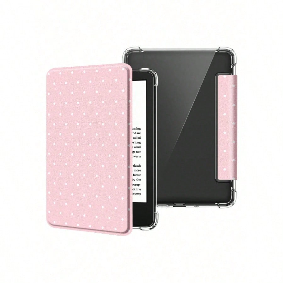 흰색 도트 패턴의 초박형 투명 킨들 전자책 리더 보호  - Kindle Tablet Accessories 리뷰 및 가격
