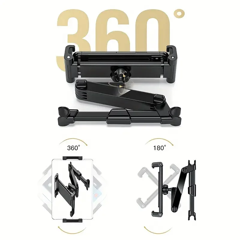 360도 회전 조절 가능한 자동차 머리 받침대 전화 태 - Tablet Accessories Must Have 리뷰 및 가격