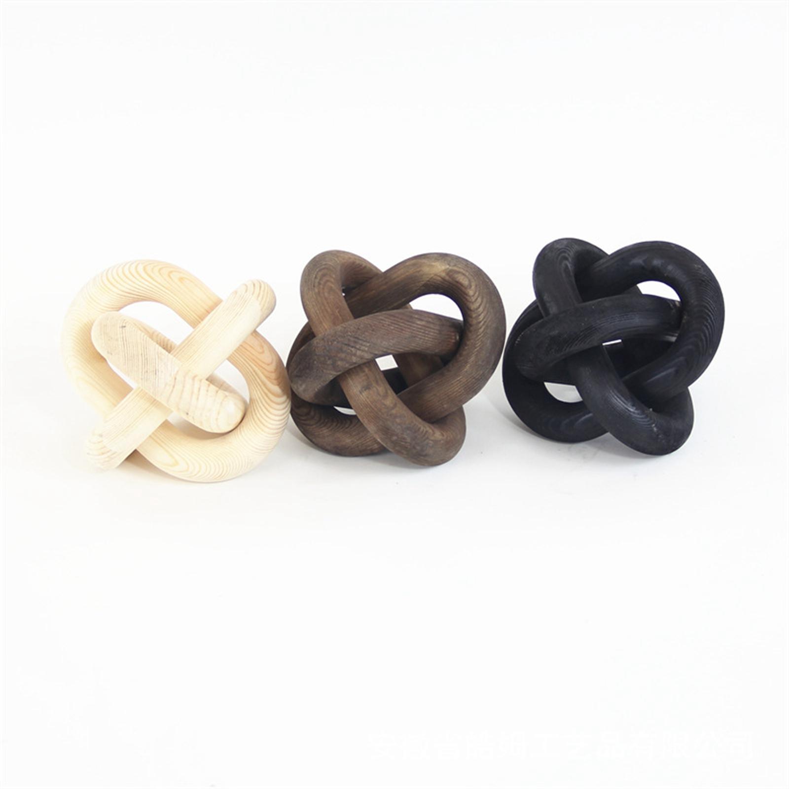 나무 체인 장식, 커피 테이블용 3링크 나무 매듭, 수 - Unique Table Accessories 리뷰 및 가격