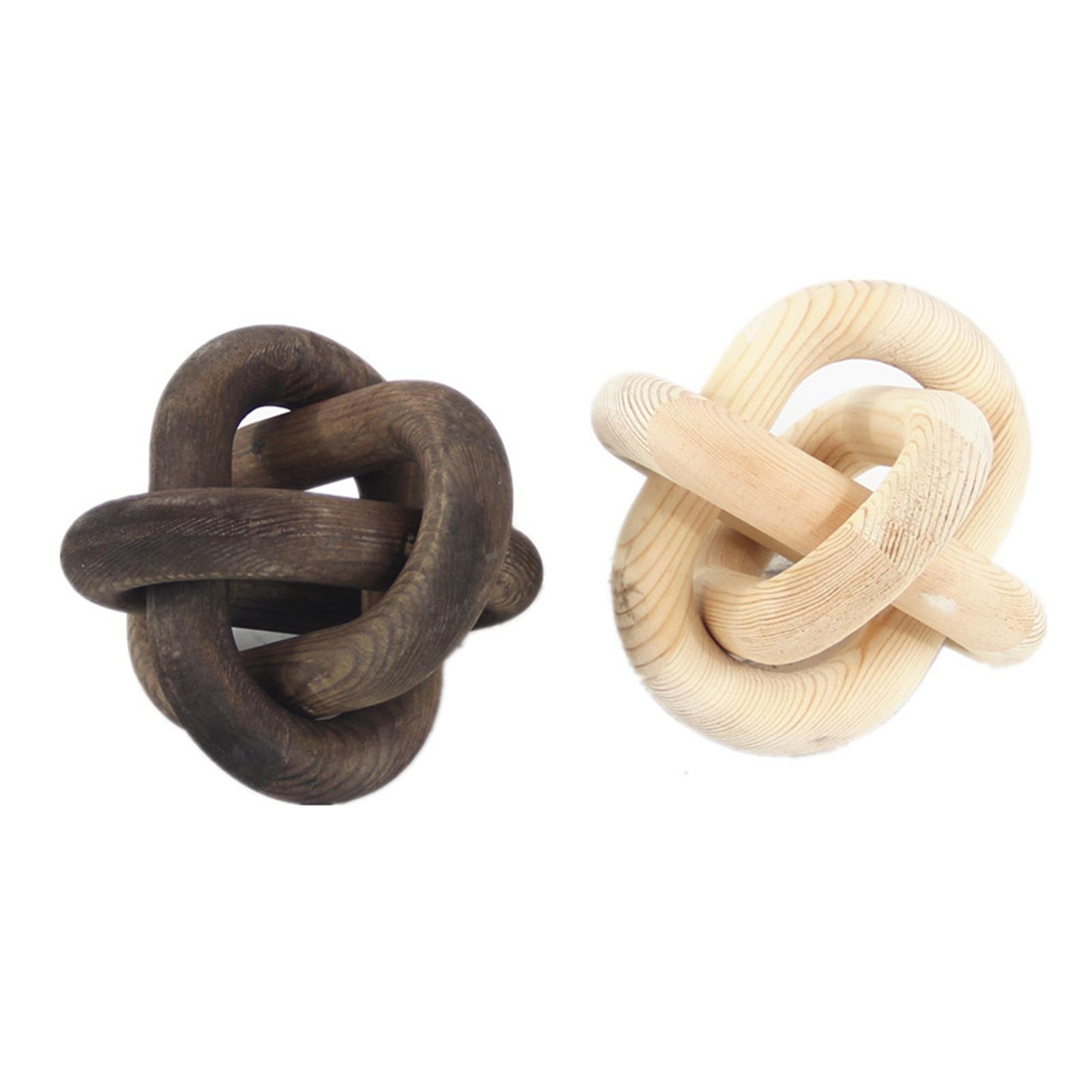 나무 체인 장식, 커피 테이블용 3링크 나무 매듭, 수 - Unique Table Accessories 리뷰 및 가격