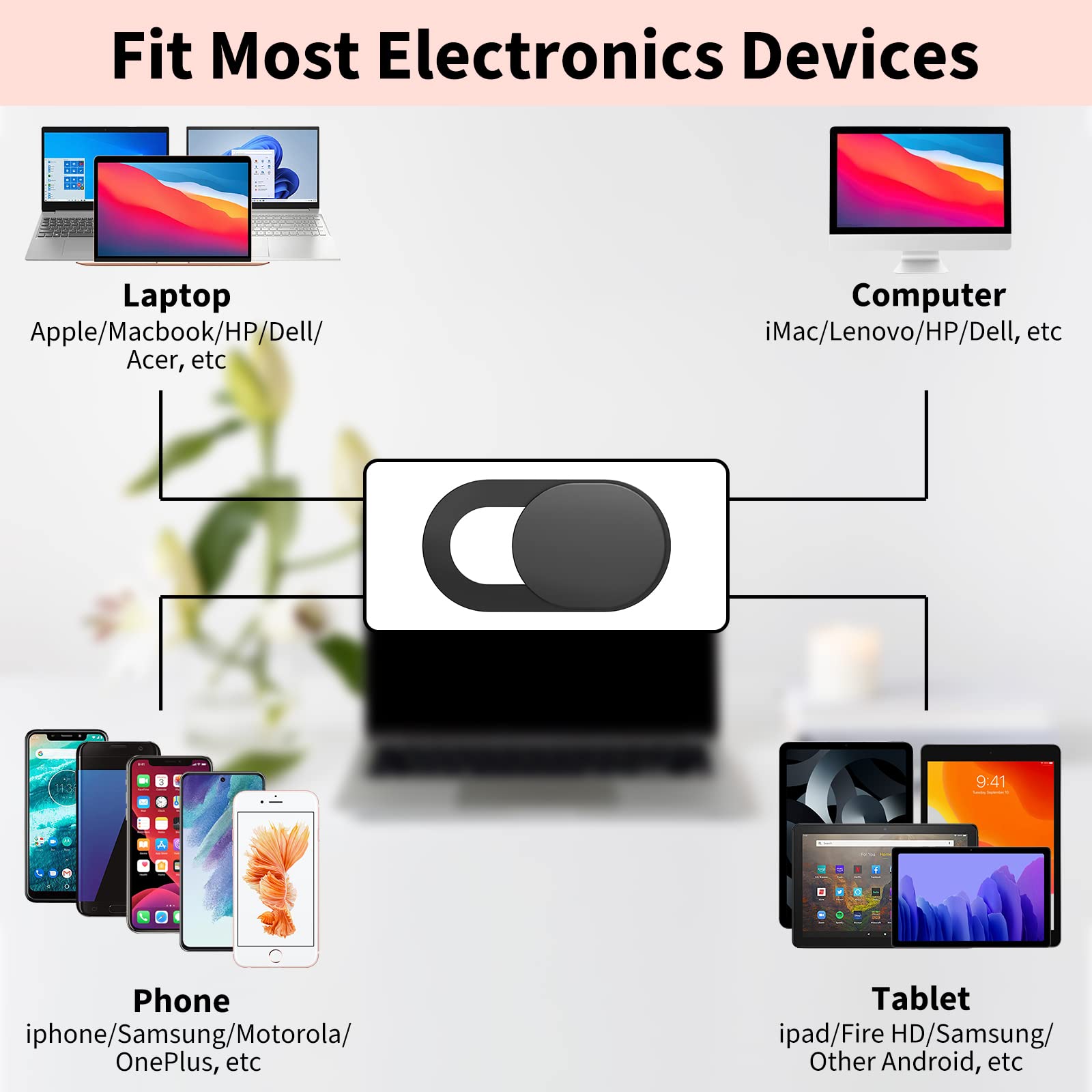 노트북 태블릿 PC용 초박형 웹캠 커버 슬라이드, 휴대 - Tablet Cover Accessories 리뷰 및 가격