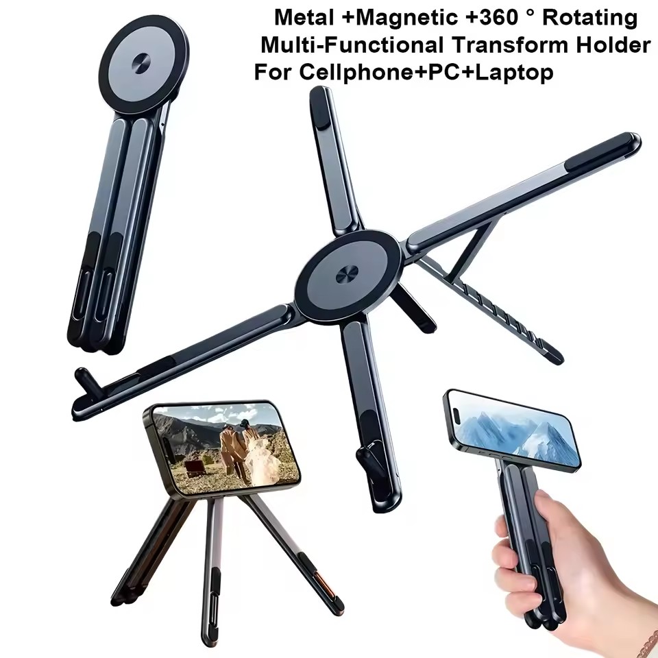 휴대용 자석식 폰 홀더 & 셀카봉 3-in-1 접이식  - Laptop Tablet Accessories 리뷰 및 가격