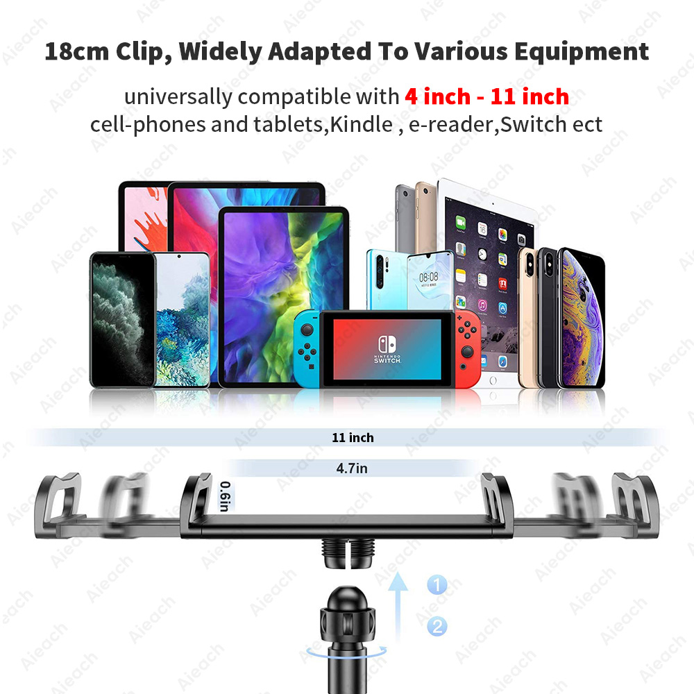 침대 책상 전화 홀더에 대 한 구즈넥 태블릿 마운트 홀 - Xiaomi Tablet Accessories 리뷰 및 가격