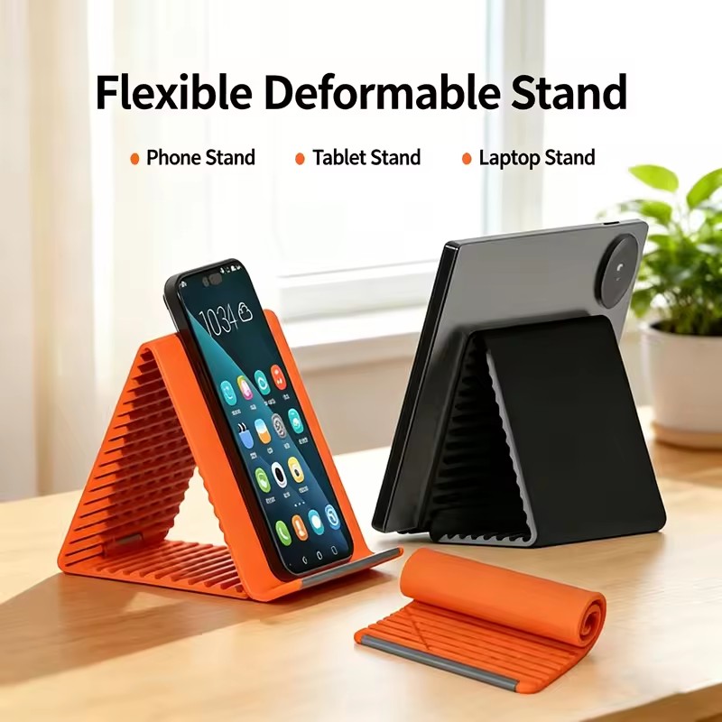 유연하고 접이식인 실리콘 폰 홀더, 휴대용 조절식 다각 - Laptop Tablet Accessories 리뷰 및 가격