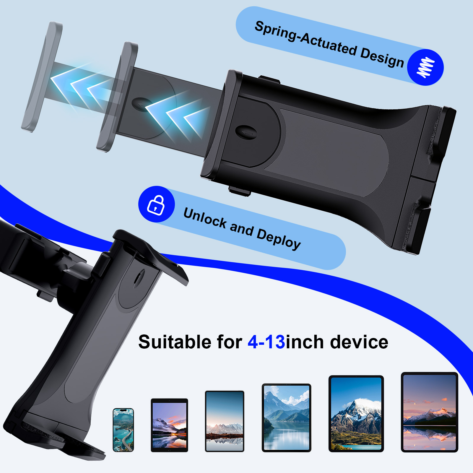유니버설 차량용 태블릿 스탠드 CD 플레이어 슬롯 마운 - Xiaomi Tablet Accessories 리뷰 및 가격