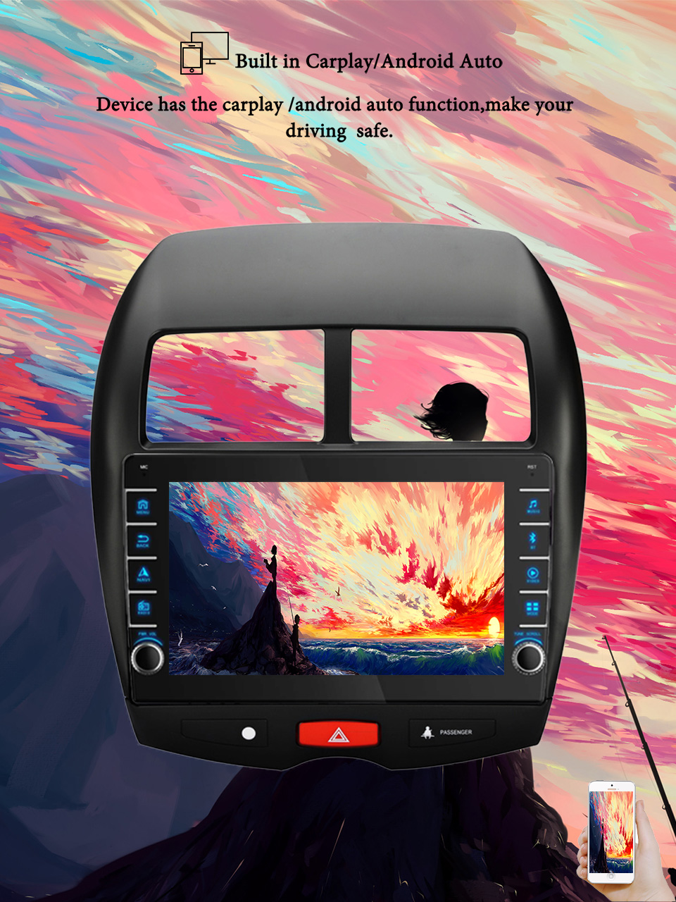 미쓰비시 ASX 2010 - 2016 용 자동차 라디오 - Tablet Danish Mobile & Accessories 리뷰 및 가격